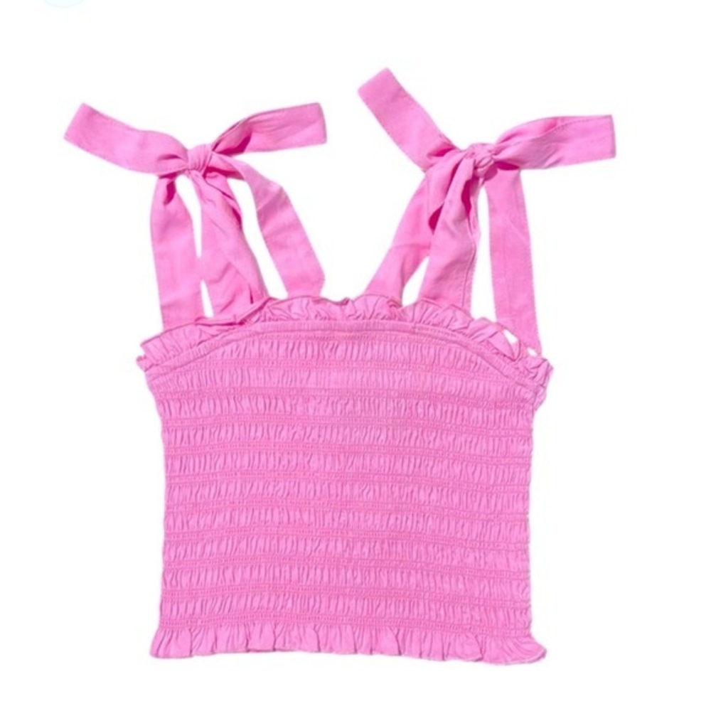 Pink Ruffled Kids Top